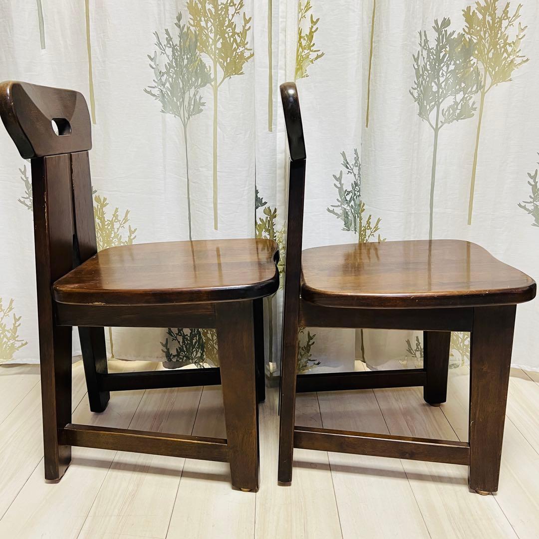 【廃盤品】カリモク RUSTIC 2脚セット ダイニングチェア②