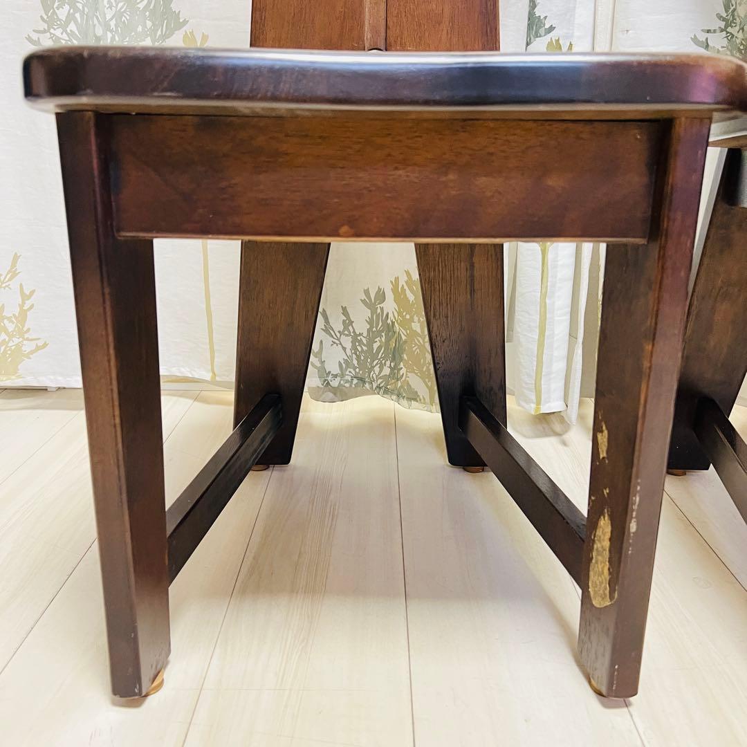 【廃盤品】カリモク RUSTIC 2脚セット ダイニングチェア②