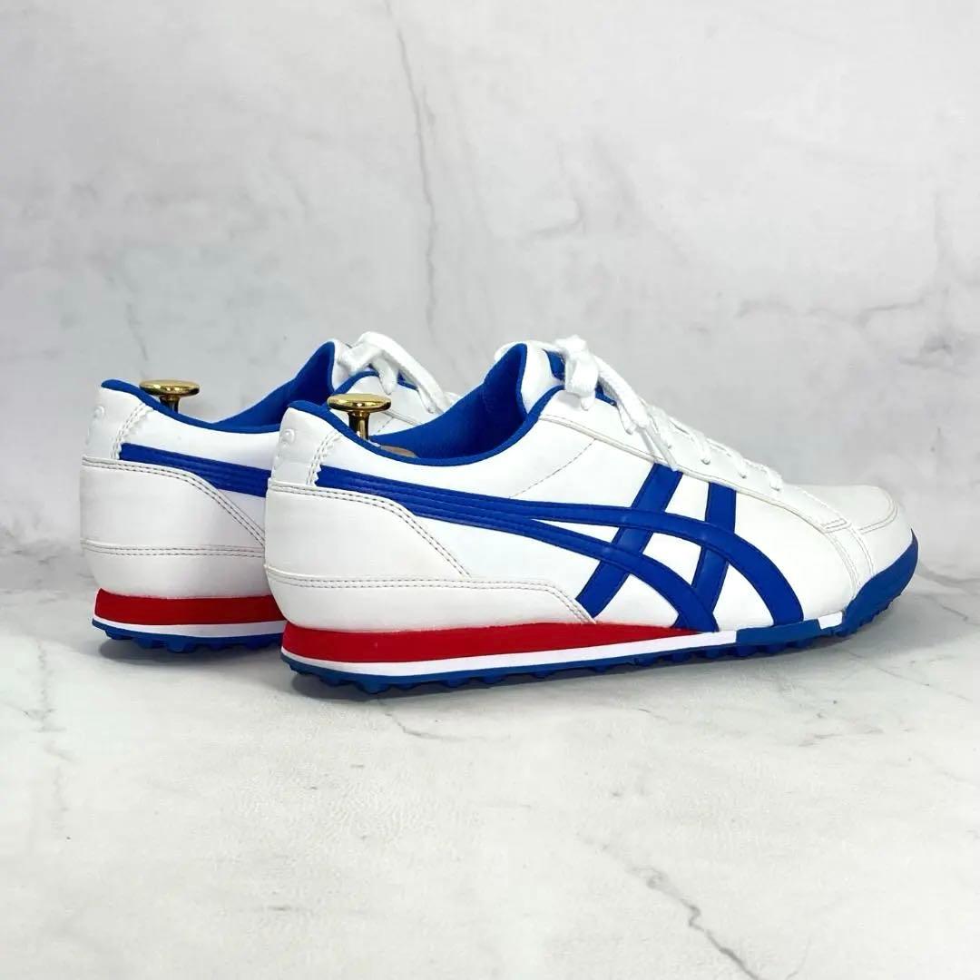 asics ゲルプレショットクラシック3 ゴルフシューズ 25㎝ 白/青/赤