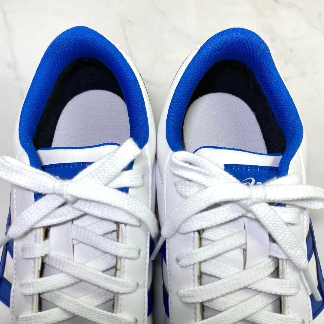 asics ゲルプレショットクラシック3 ゴルフシューズ 25㎝ 白/青/赤