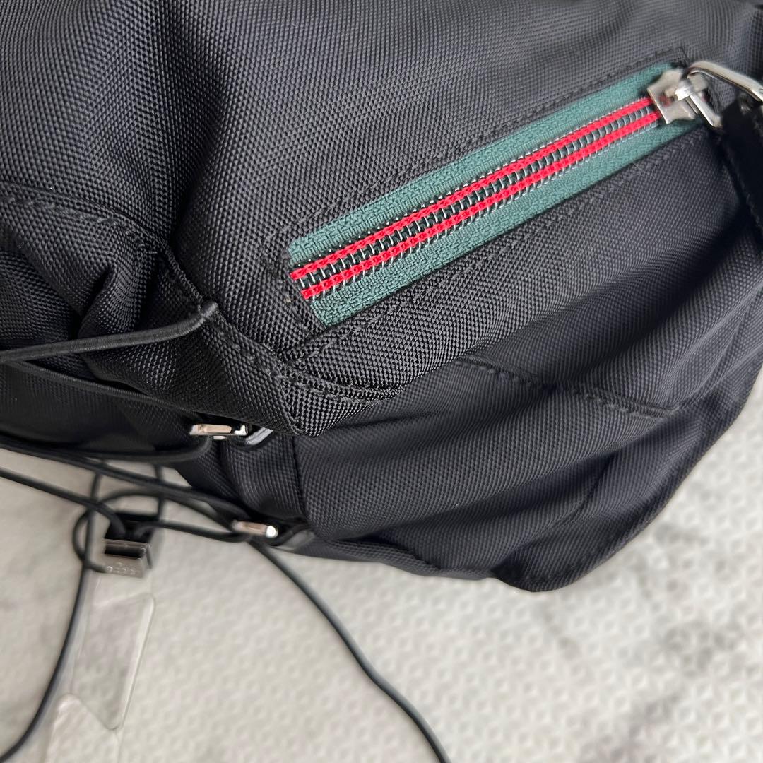 極美品✨グッチ ボディバッグ キャンバス シェリーライン ブラック Y2K