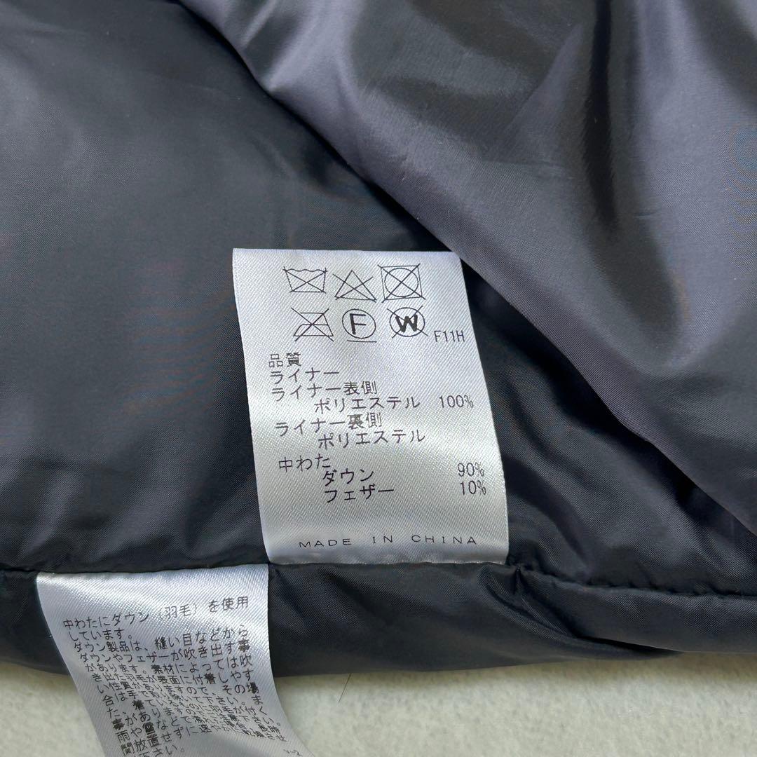 極美品ジョセフアブード ADSダウンライナー ヘリンボーン ステンカラーコートM