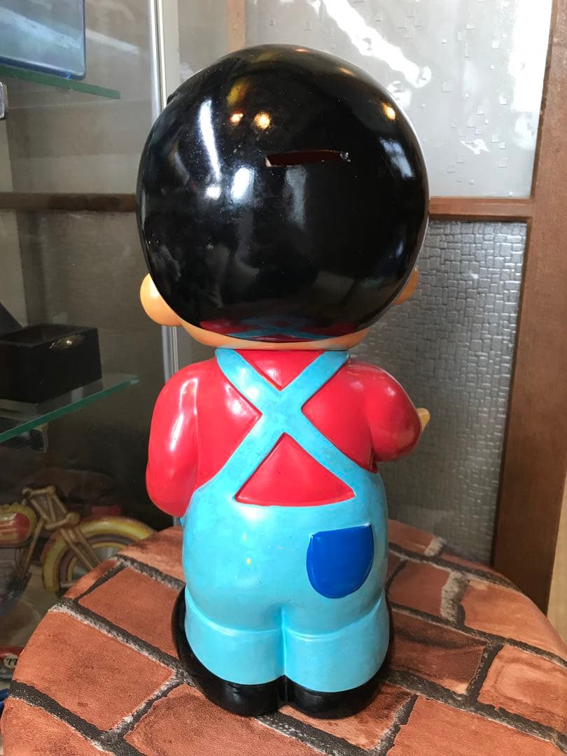 昭和 レトロ 信ちゃん カウンター ソフビ 置物 店頭用 信用金庫 レトロ雑貨