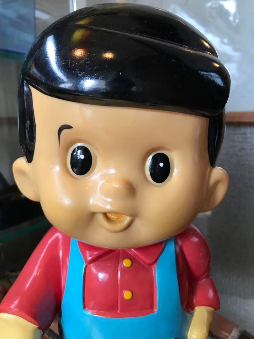 昭和 レトロ 信ちゃん カウンター ソフビ 置物 店頭用 信用金庫 レトロ雑貨