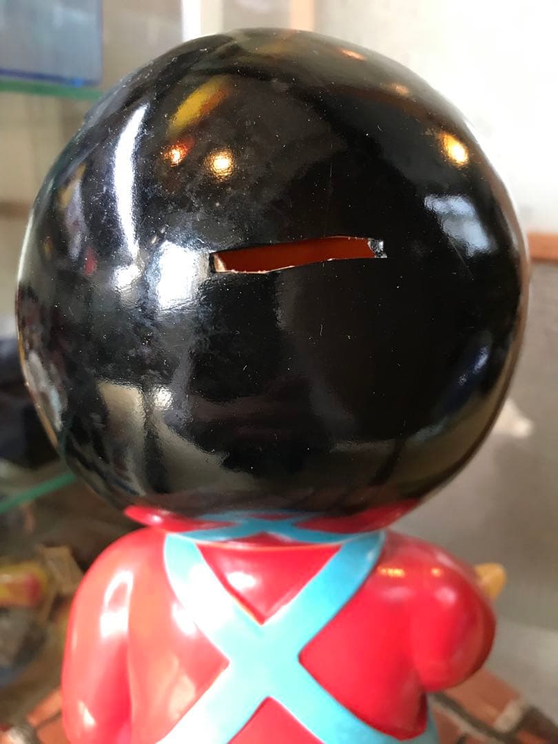 昭和 レトロ 信ちゃん カウンター ソフビ 置物 店頭用 信用金庫 レトロ雑貨