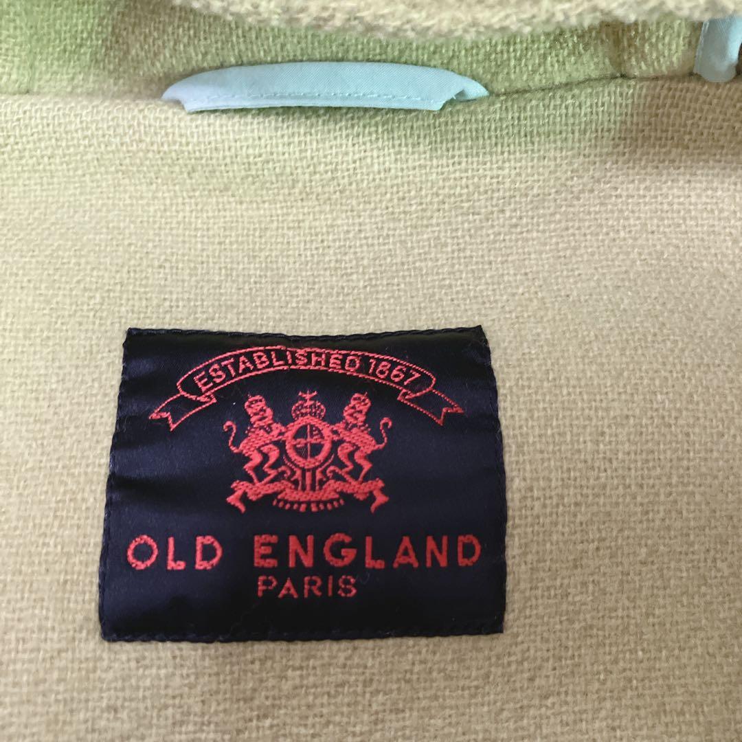 希少色】OLD ENGLAND ダッフルコート ライム色 ヘリンボーン