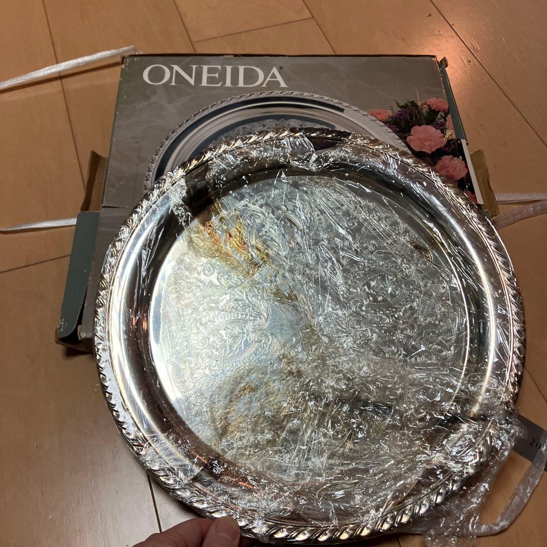 ONEIDA 銀メッキトレイ Made in America