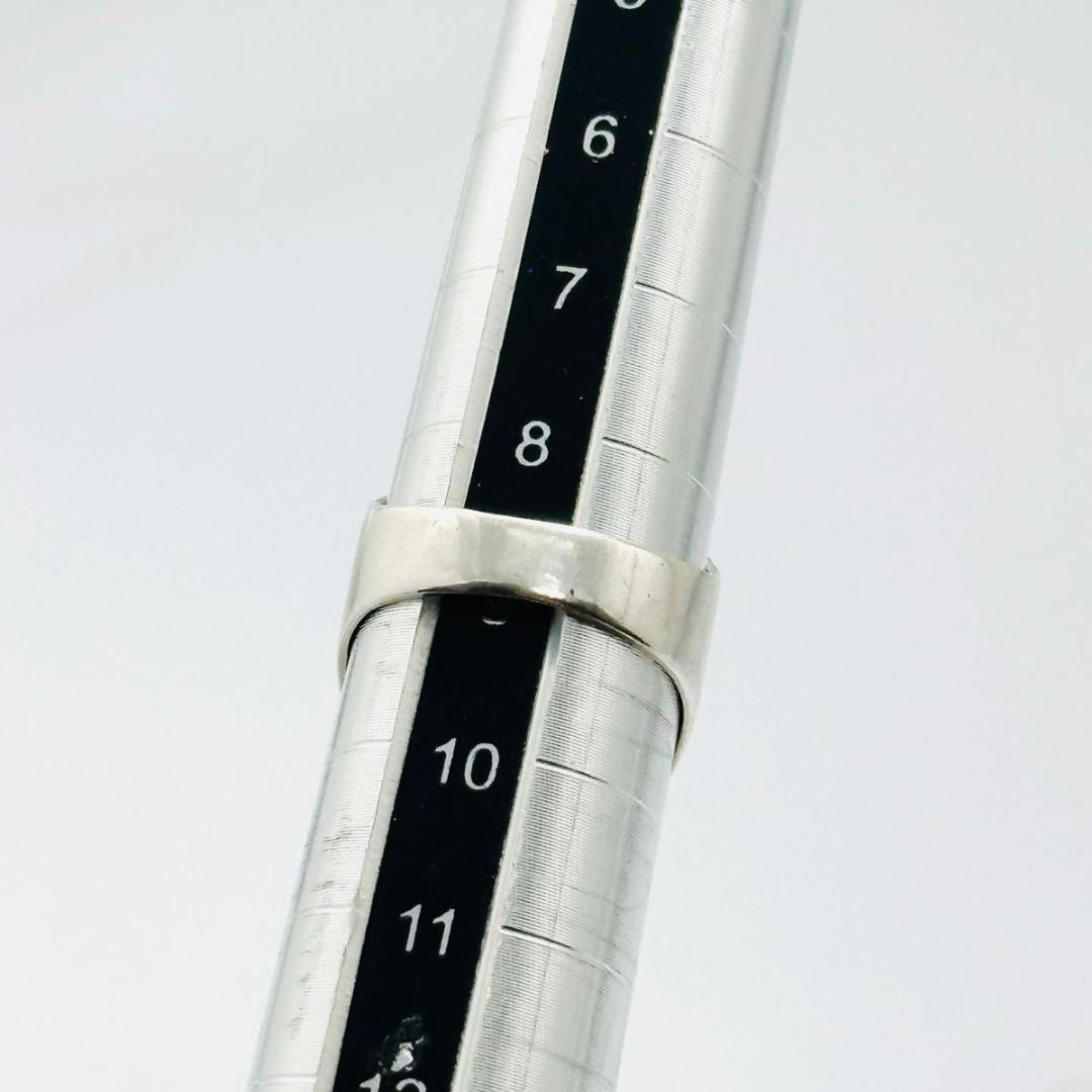 agete アガット ロゴ刻印 シルバー リング 9号 925 オニキス - メルカリ