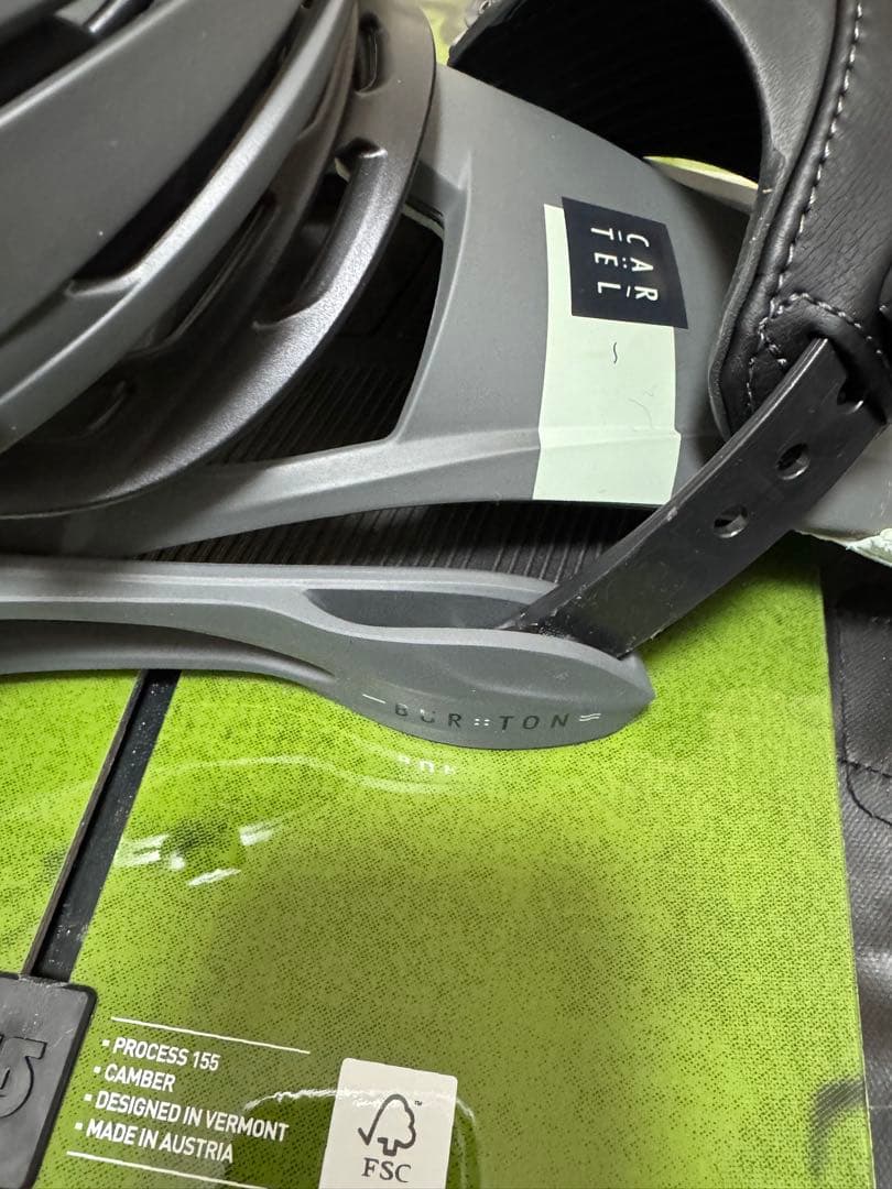 burton process155 burton cartel 板+バインセット