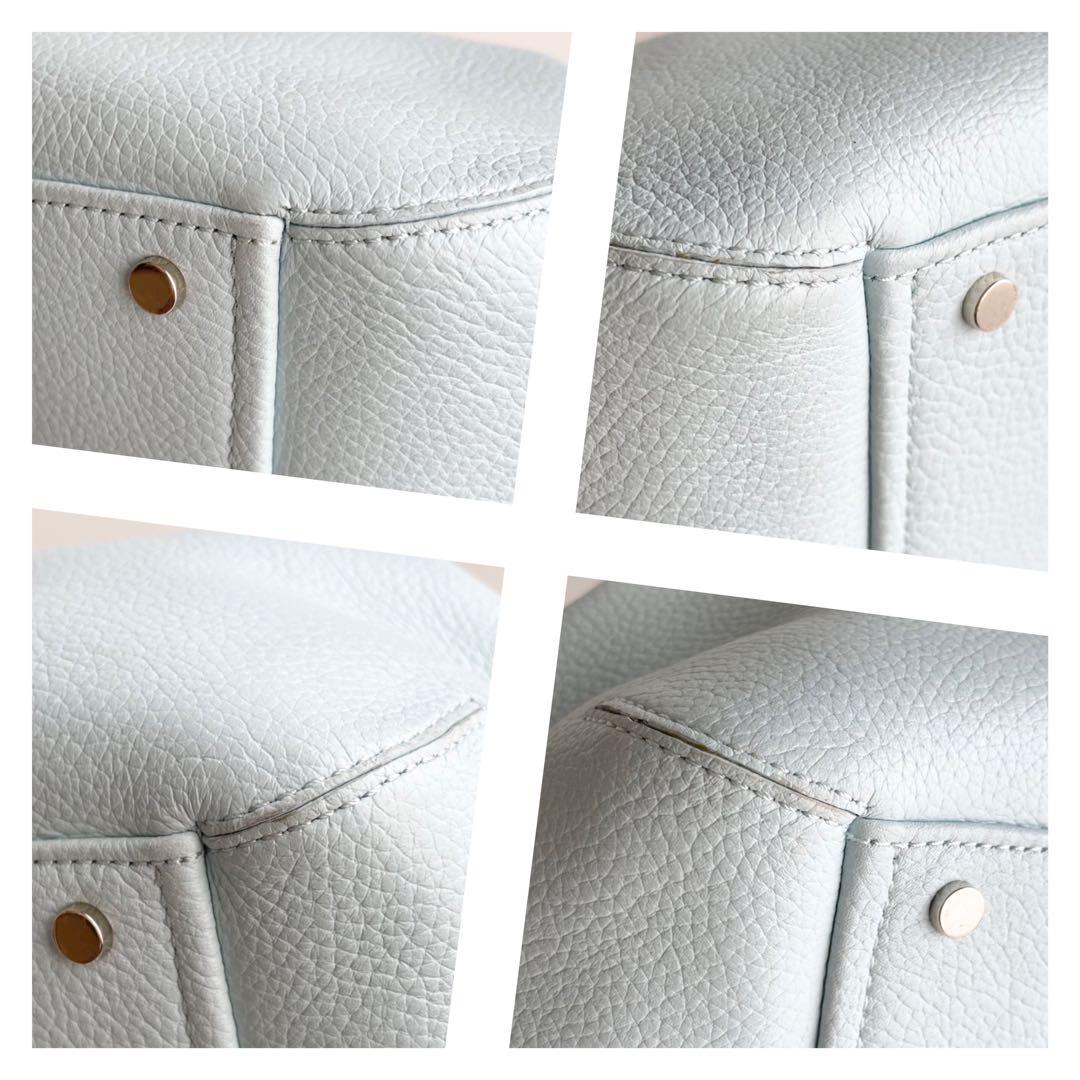 ケイトスペード ハンドバッグ ダンプリング 2way サッチェル 水色 ほぼ新品