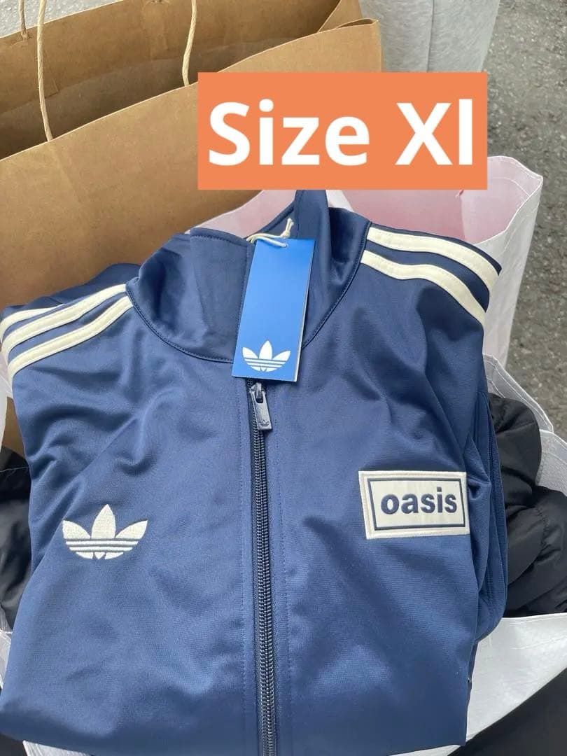 adidas oasis ネイビージャージ 新品 size XL