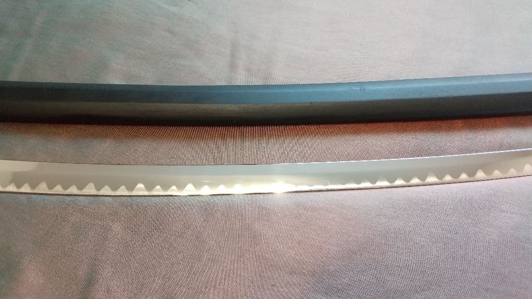 【互の目刃紋】模造刀 舞踊 大刀 模擬刀 拵え 黒木鞘 刀 刀剣 日本刀