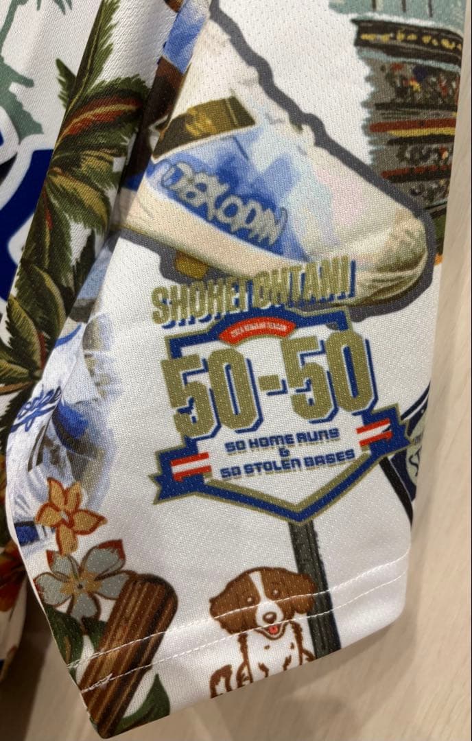 ラスト一点！⭐️期間限定価格⭐️大谷翔平 サインアロハユニフォーム50/50CLUB