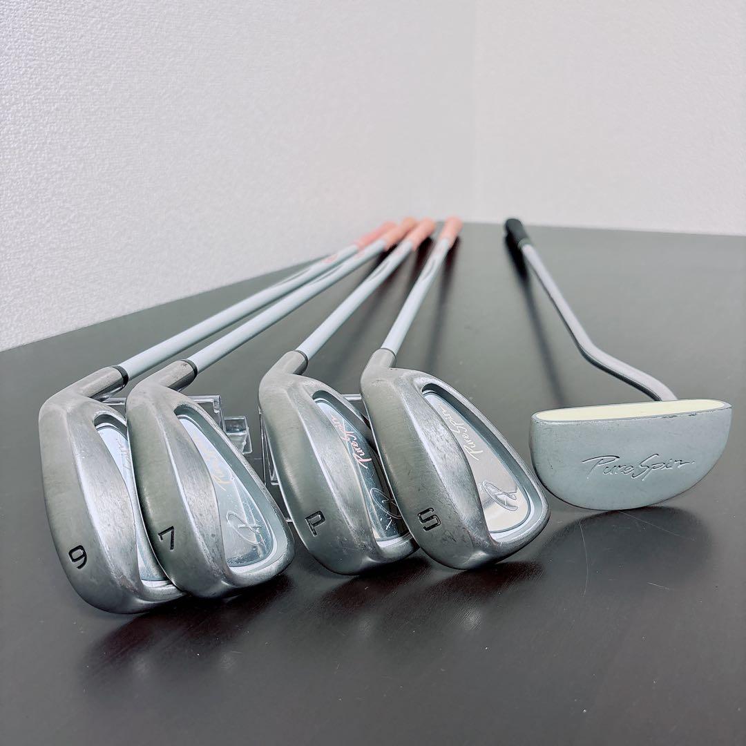 ゴルフセット 初心者応援 レディース PureSpin 右打ち ラウンドOK