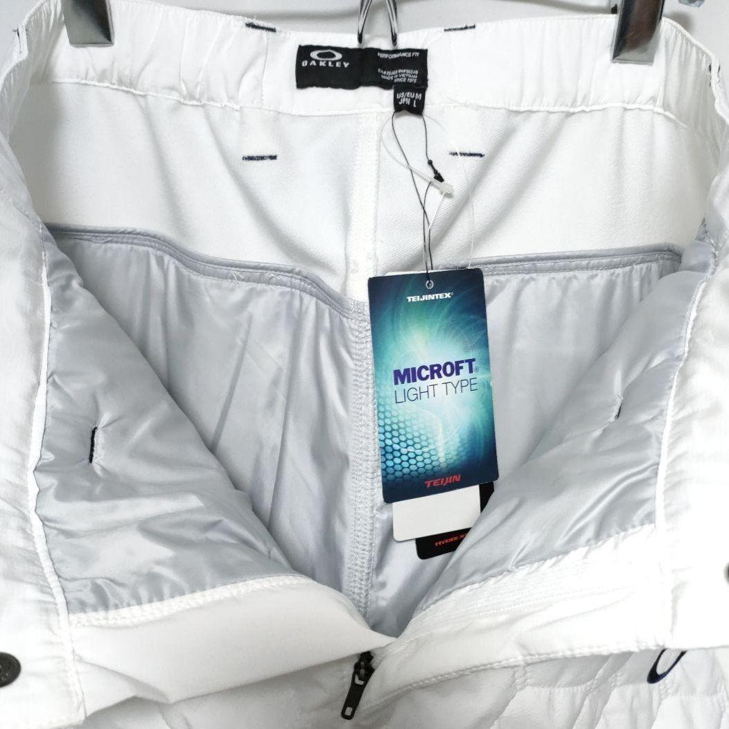 ☆オークリー☆ゴルフ☆キルティング☆防寒シェルパンツ☆ホワイト☆ストレッチ☆
