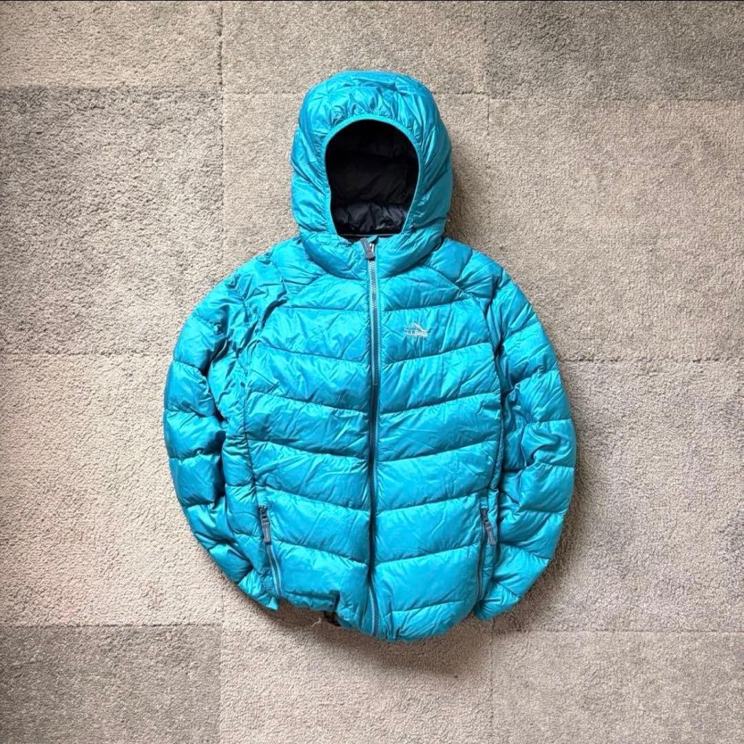 【極暖650fil❗️】L.L.Bean ダウンジャケット　水色　S相当(160)