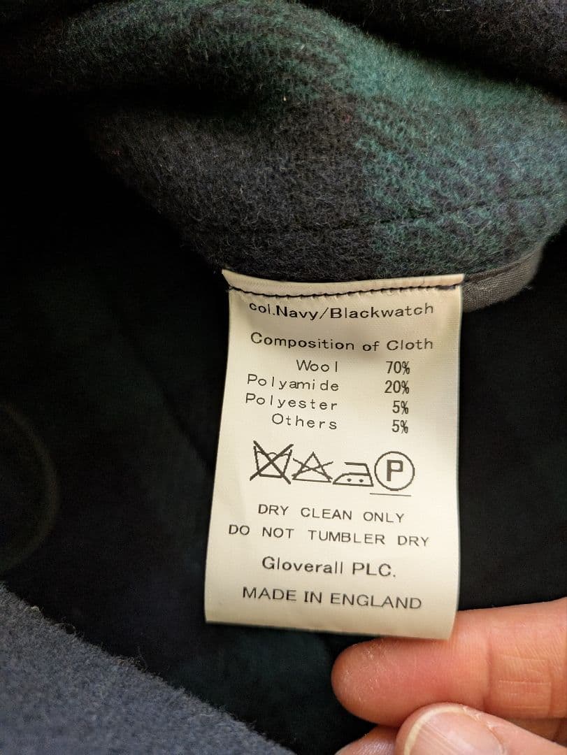 イギリス製 gloverall モリス ブラックウォッチ ダッフルコート