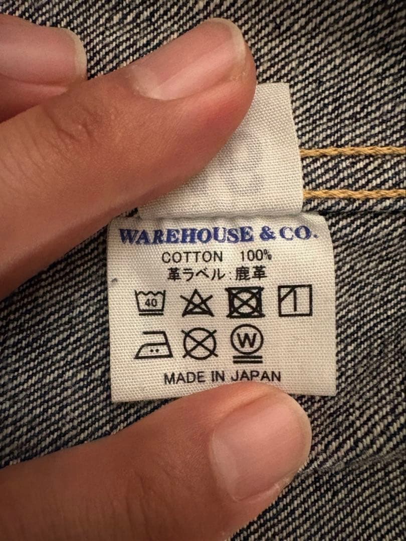WAREHOUSE デニムジャケット 1920s ダウンポケット Tバック46