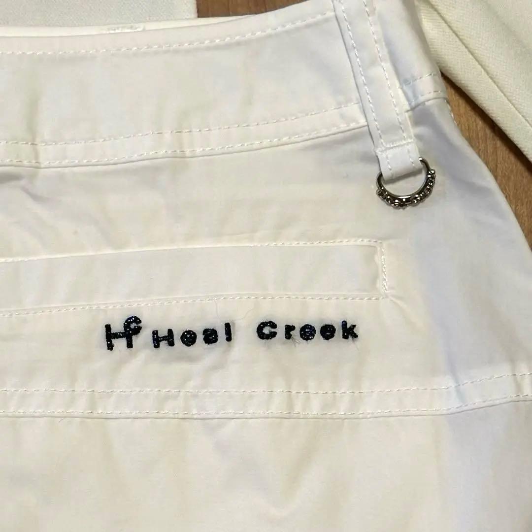 ヒールクリーク 長袖ポロシャツ スカート セットアップ ホワイト