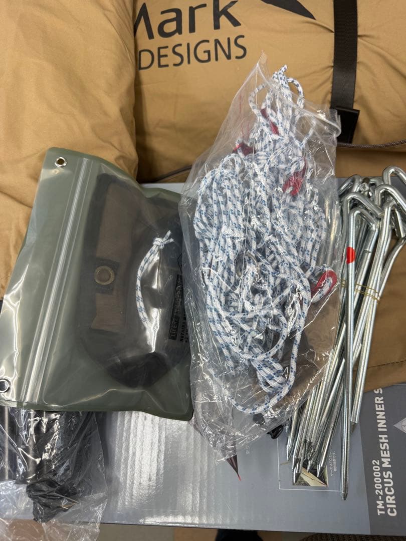 サーカスTC DX ＋& 窓付フロントフラップセット 付属品多数ワンポールテント