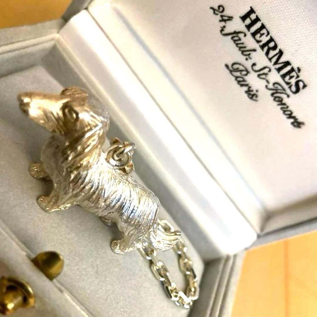 希少 美品 箱付 エルメス ダックスフンド ヴィンテージ チャーム