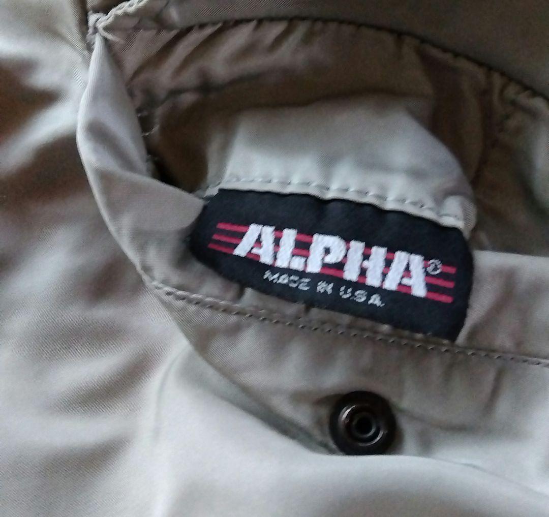 ぱ*な様 80s−90s ALPHA MA-1 IDEALジップ　USA製