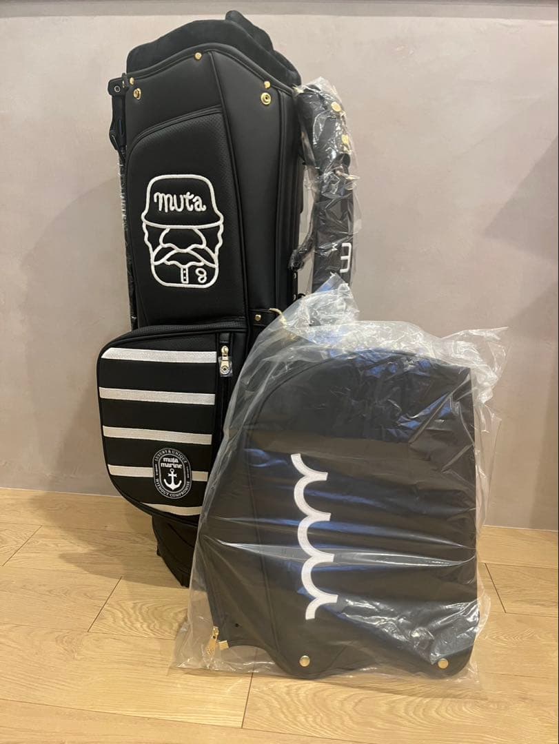 【新品未使用】　muta MARINE 新作キャディバッグ ブラック ゴルフ