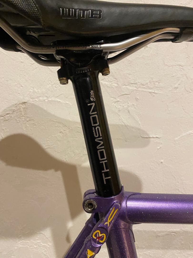 【njs完成車】700c M-IDEAパープルラメ ピスト クリンチャー