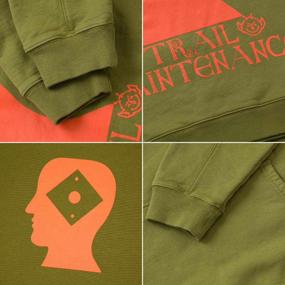 新品 Brain Dead x Rapha トレイル ロゴ フーディー Mサイズ