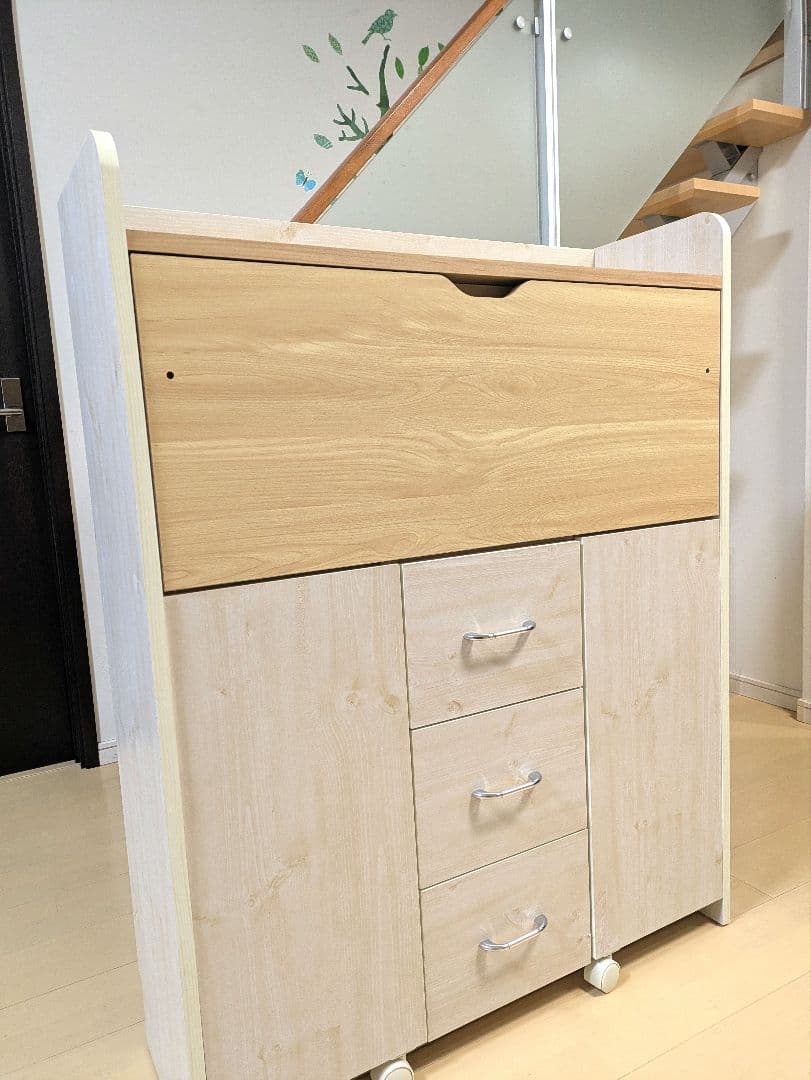 学習机 勉強机 デスク コンパクト 収納 折りたたみ　FJ-010-IR