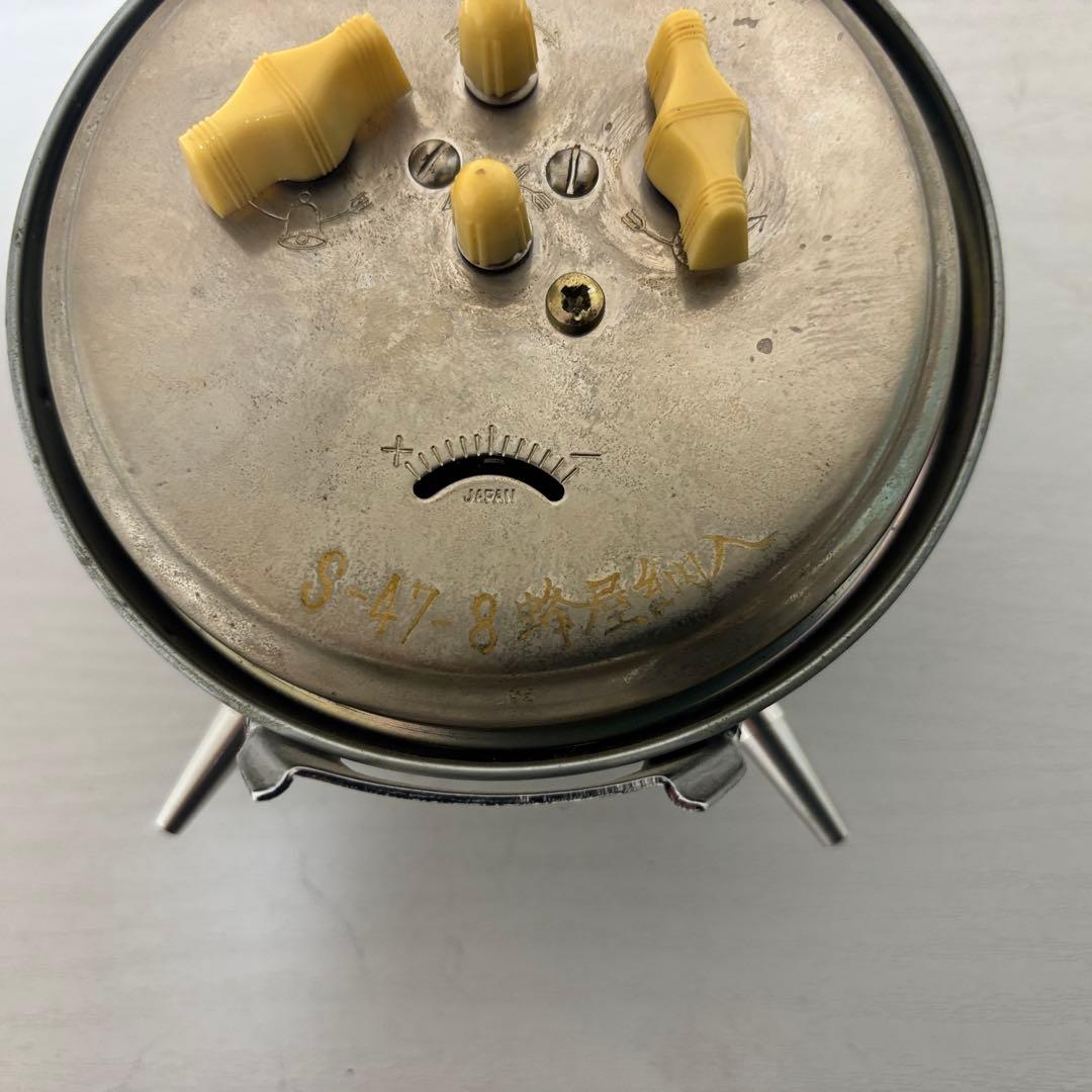 鉄道時計 国鉄 旭川鉄道管理局　SEIKO手巻き式置時計（稼働品）　鉄道グッズ