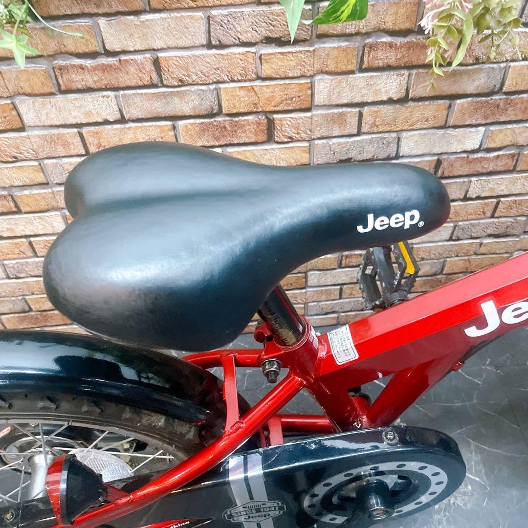 【33】引き取り価格 子供車 Jeep レッド 16インチ シングル