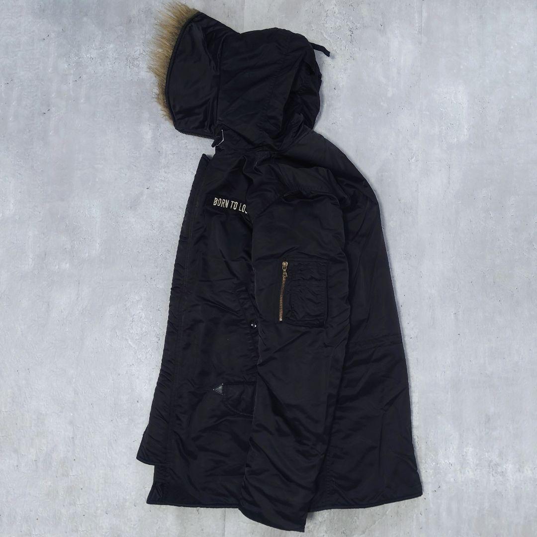 HYSTERIC GLAMOUR N-3B プリマロフト ワッペン 黒 L