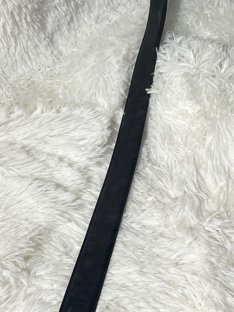 CELINE セリーヌ トリオンフ 本革　レザーベルト ブラック　イタリア製