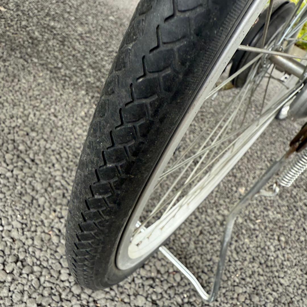 【都内/千葉市引取】ブリヂストン製自転車 26インチ カゴ/鍵/オートライト付