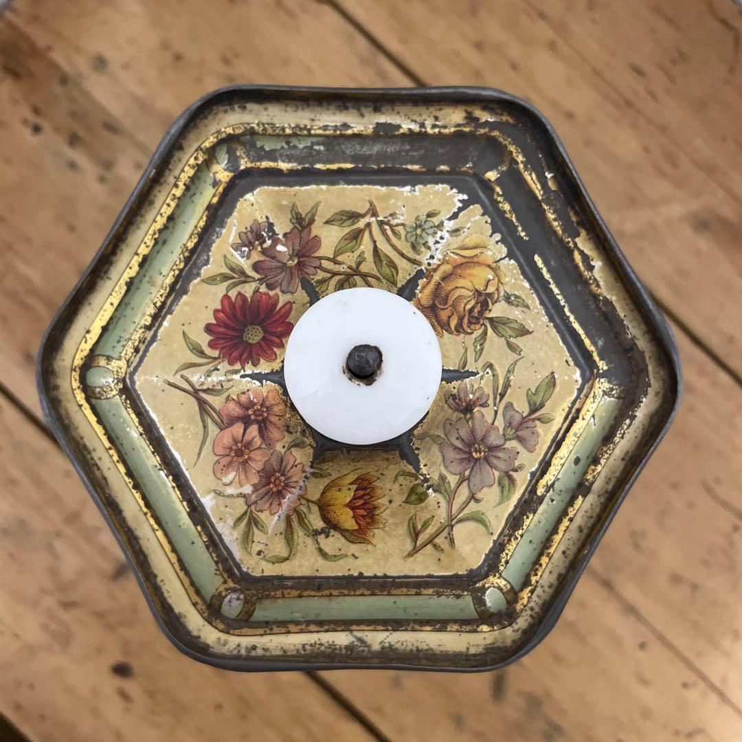 フランスアンティーク  MOKA ブリキの缶 RIZ （お米）