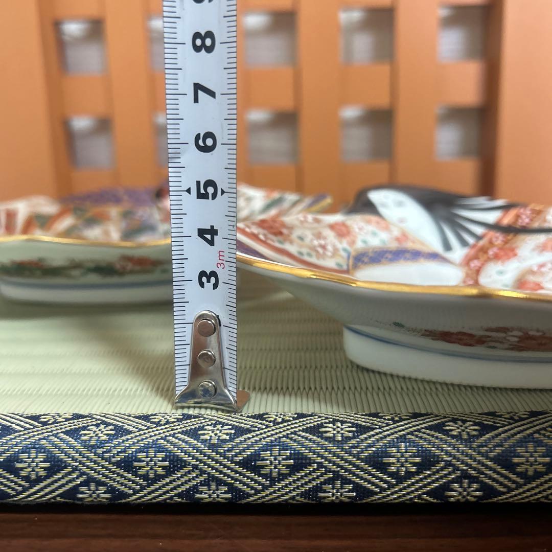 希少 お雛様 有田焼 賞美堂 其泉 きせん 飾皿 絵皿 お姫様 夫婦雛 2枚