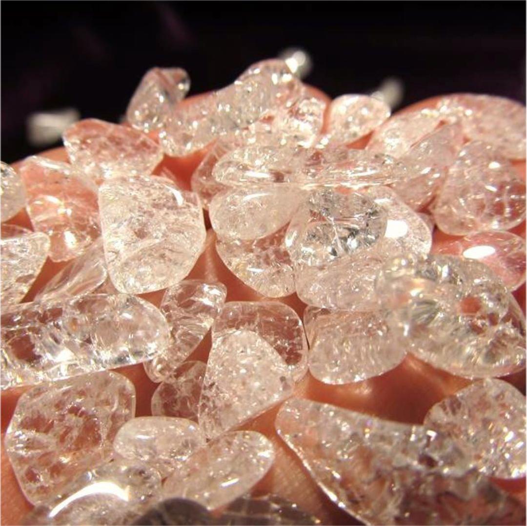 ★夏バーゲン★キラキラ爆裂水晶☆300g【AAAクラックレインボー水晶】❤️