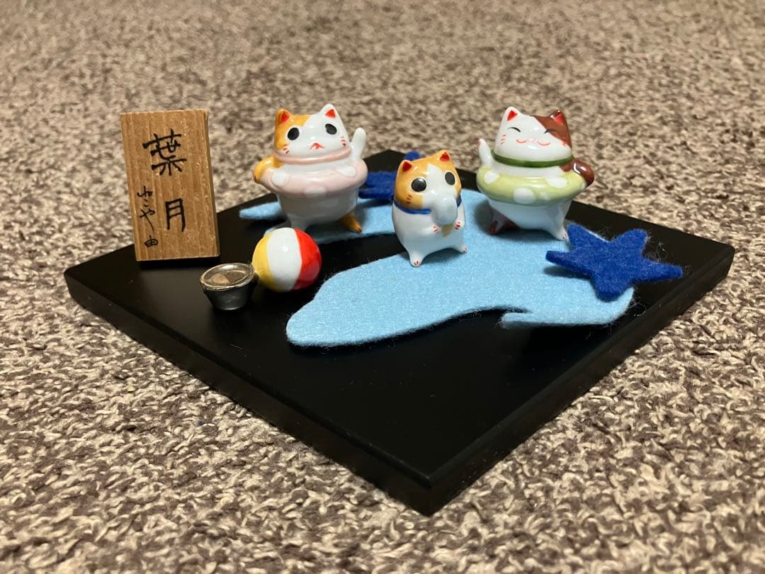 道楽堂猫舎　ねこや、季節のお飾り　12ヶ月セット