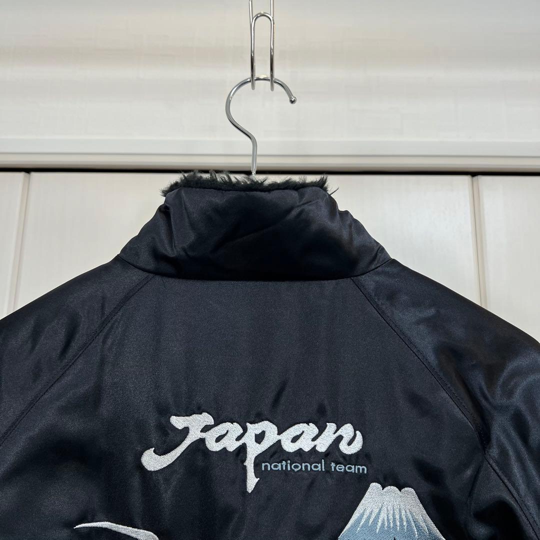日本代表 2005年 刺繍 スカジャン 八咫烏 ボアジャケット JFA