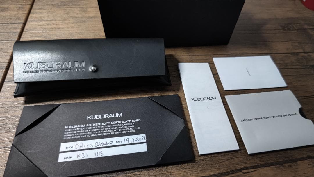 【KUBORAUM】クボラムK31/梨花さん愛用モデル/メガネサングラス/超美品