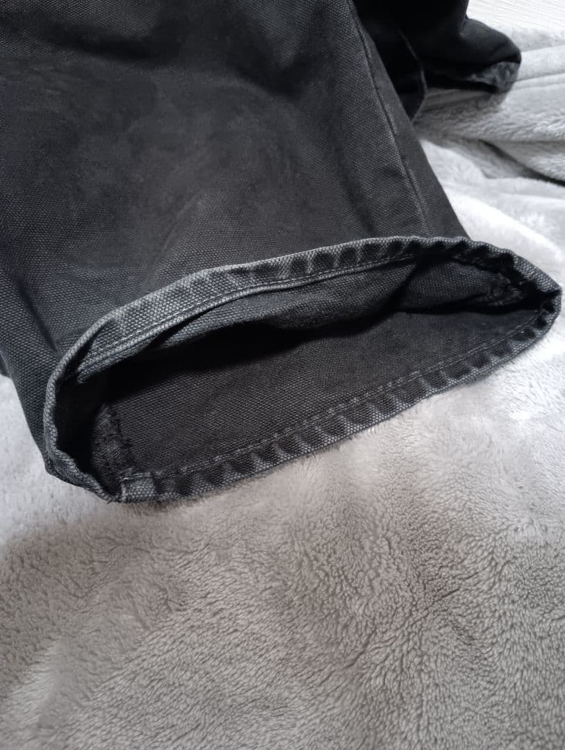 Stussy BIG OL' PANT WASHED CANVAS ブラック