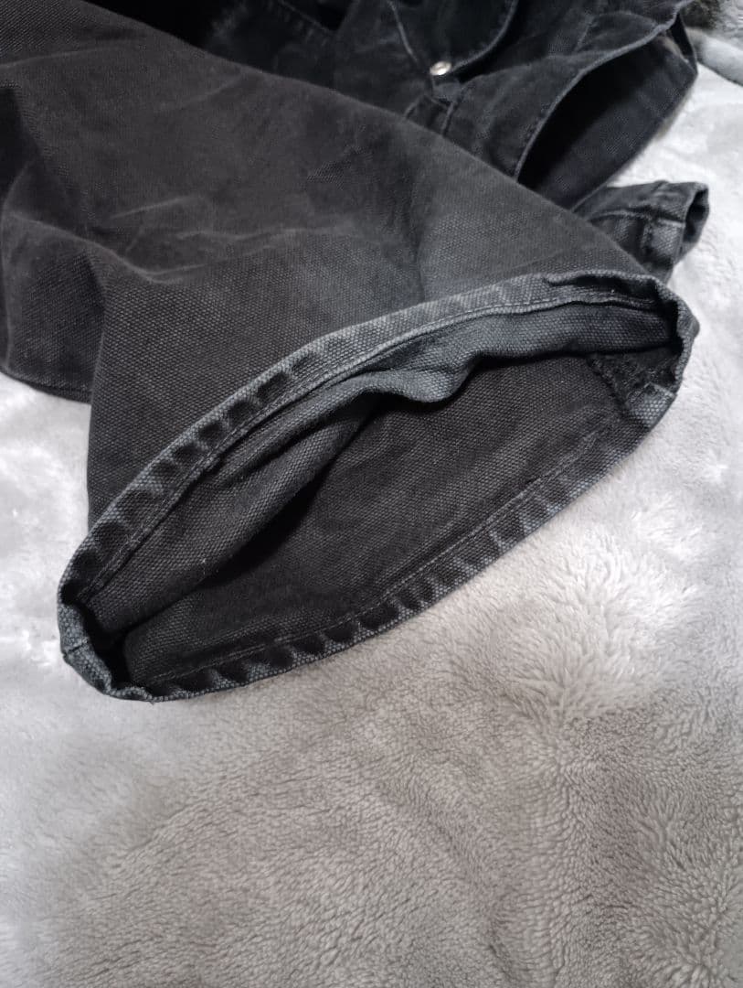 Stussy BIG OL' PANT WASHED CANVAS ブラック