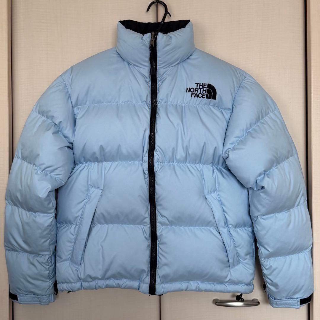 THE NORTH FACE ノースフェイス ダウンジャケット 水色 ヌプシ S