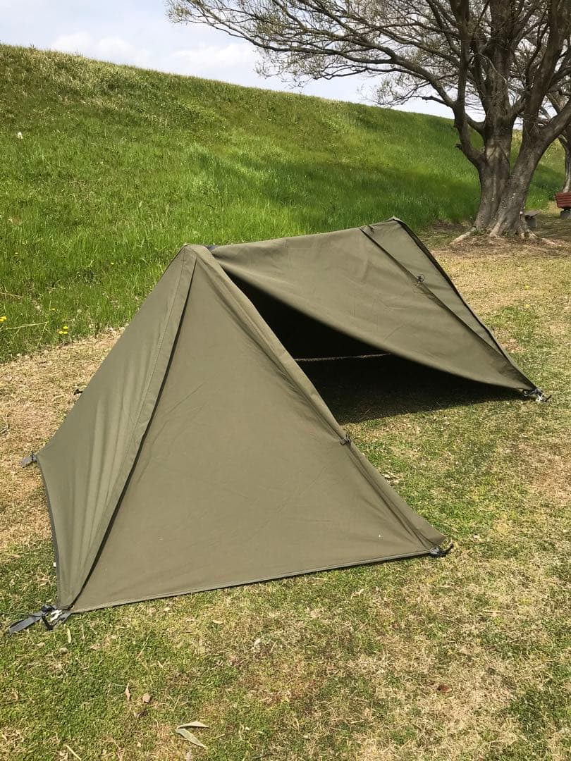 取説付《usパップテント仕様》二股フレーム＋棟ポール　らくらく設営快適空間⭐︎