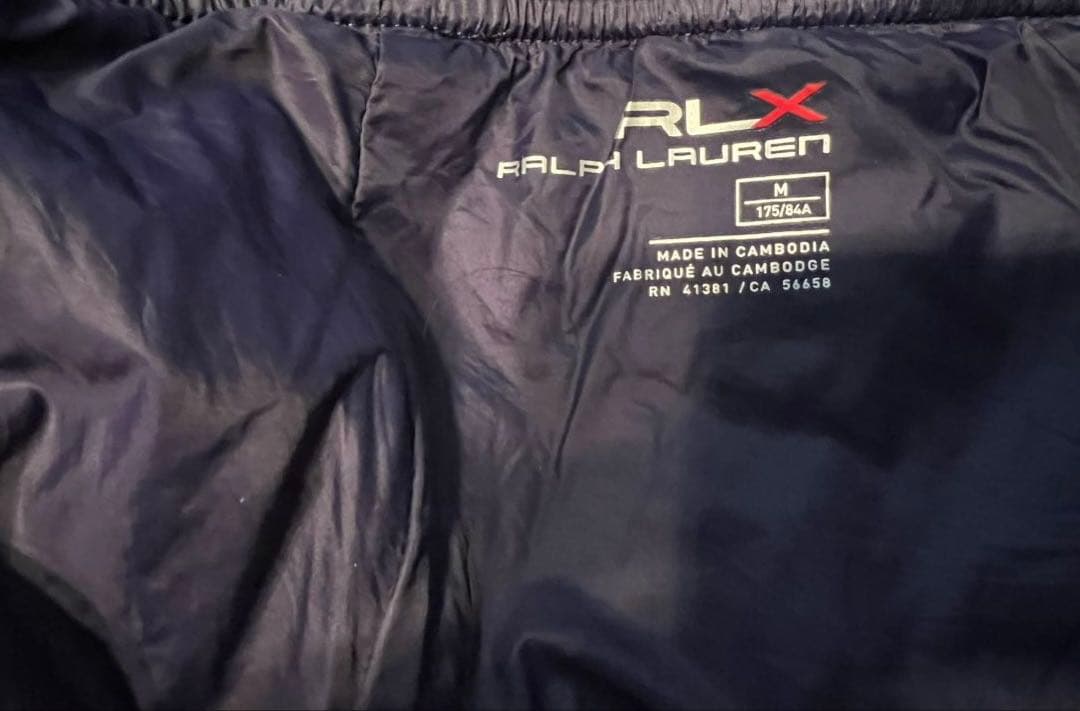 RLX Ralph Lauren ネイビー M キルティングパンツ