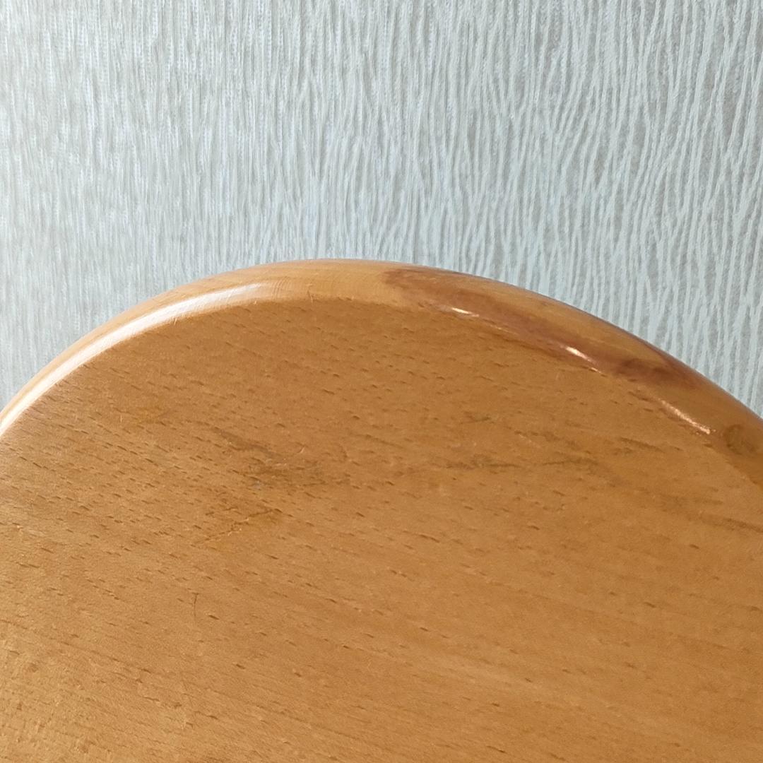 コイズミ　KOIZUMI　木製椅子　丸形　天然木　ダイニングチェア