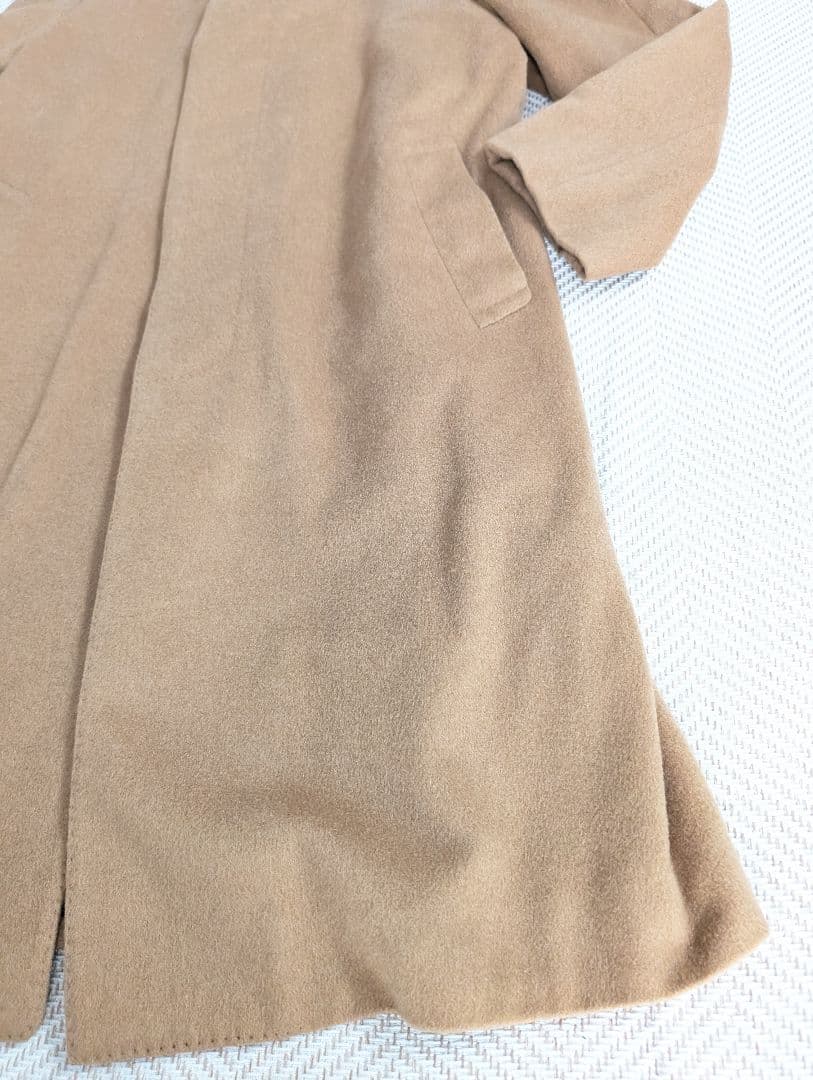 LANVIN PARIS ランバンウール カシミア100% ロングコート 茶