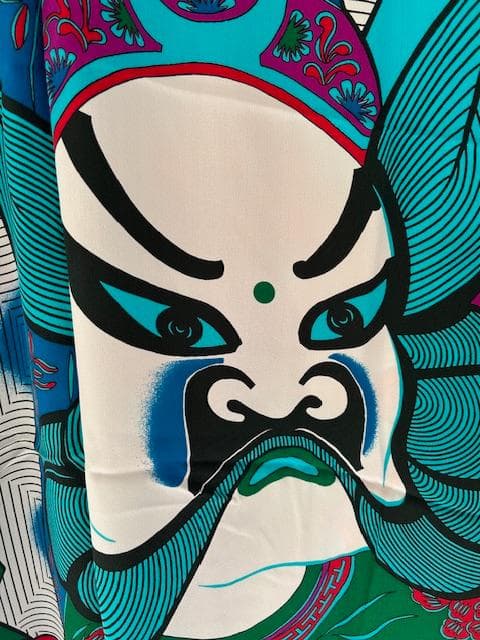 山本寛斎　インターナショナル作品　８２SS　京劇　スカーフ　美品