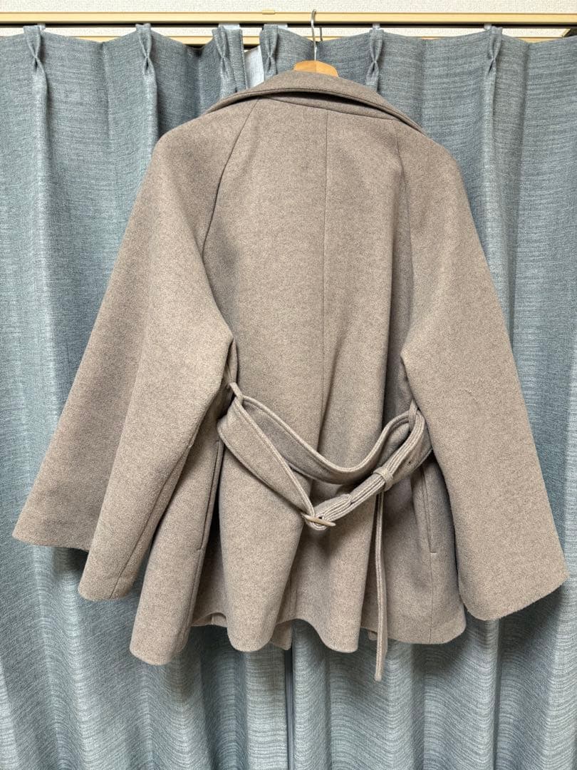 【訳あり】Chicoファー取り外しケープコート